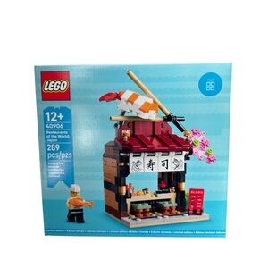 LEGO 40906 Restaurants of the World: Japan - Rare GWP Sushi Set (NWT)